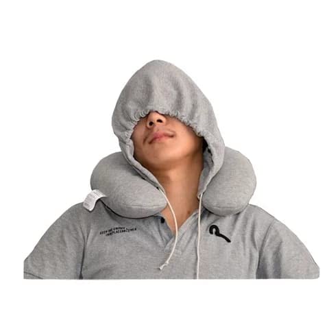 Memory Foam Hooded Pillow | Hoodie Travel Neck Pillow Encompass RL