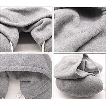 Memory Foam Hooded Pillow | Hoodie Travel Neck Pillow Encompass RL