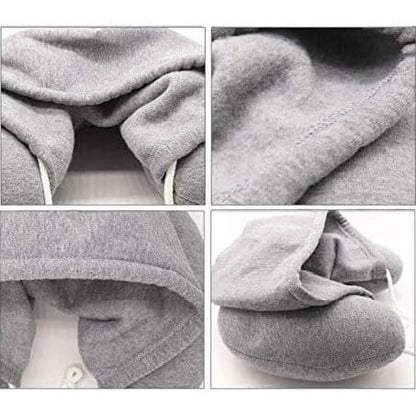 Memory Foam Hooded Pillow | Hoodie Travel Neck Pillow Encompass RL