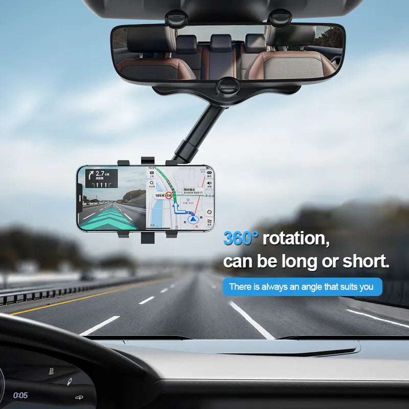 Universal Car Rearview Mirror Phone Holder Rear Mirror Phone Mount