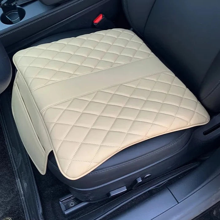 Leather Car Seat Cover with Pockets Truck Seat Cushion