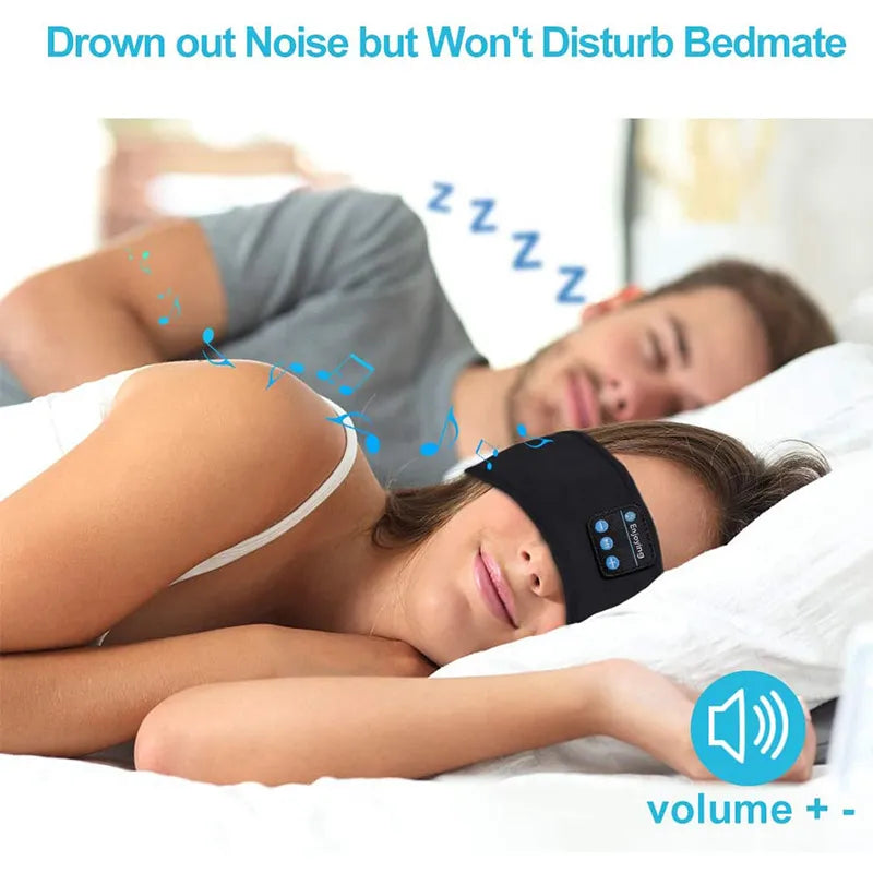 Bluetooth Speaker Headband | Sleep Mask with Wireless Headphones