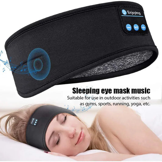 Bluetooth Speaker Headband | Sleep Mask with Wireless Headphones