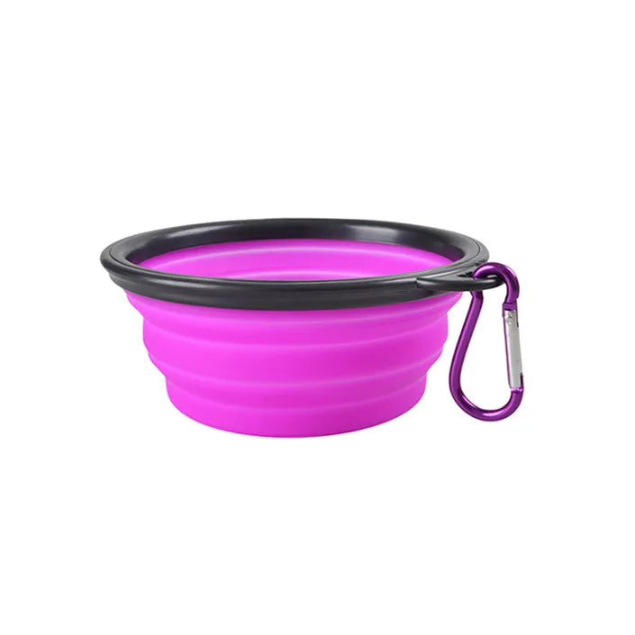 Large Collapsible Dog Food Bowl | Travel-Friendly Pet Feeding Dish Encompass RL