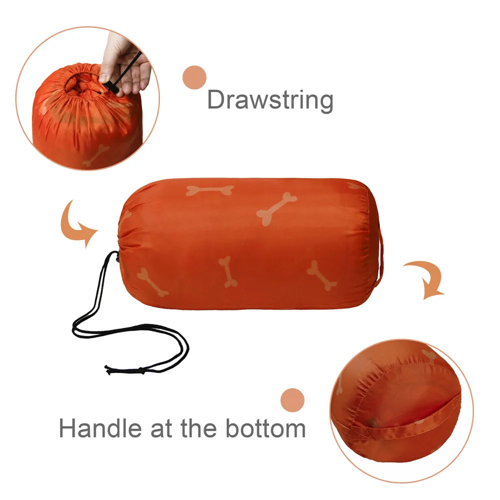 Dog Sleeping Bag Warm Dog Bed Blanket For Camping Adventures