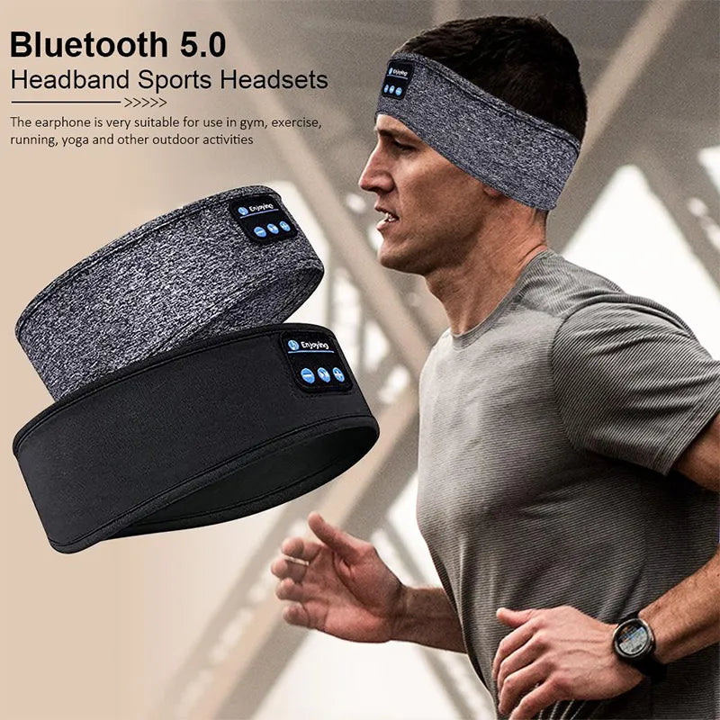 Bluetooth Speaker Headband | Sleep Mask with Wireless Headphones