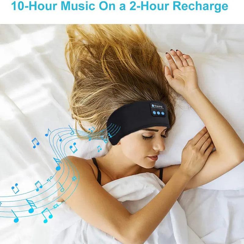 Bluetooth Speaker Headband | Sleep Mask with Wireless Headphones