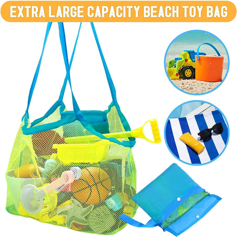 Outdoor Beach Mesh Bag | Foldable Kids Toy and Sundries Organizer Backpack Encompass RL