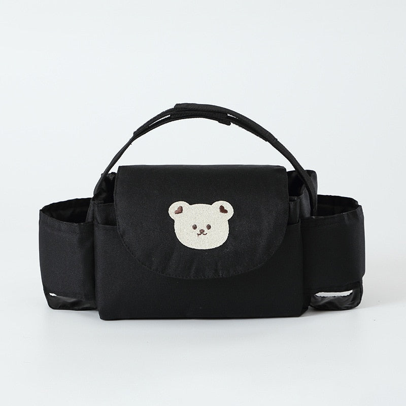 Stroller Diaper Bag | Cute Adjustable Organizer with Bottle Holder Encompass RL