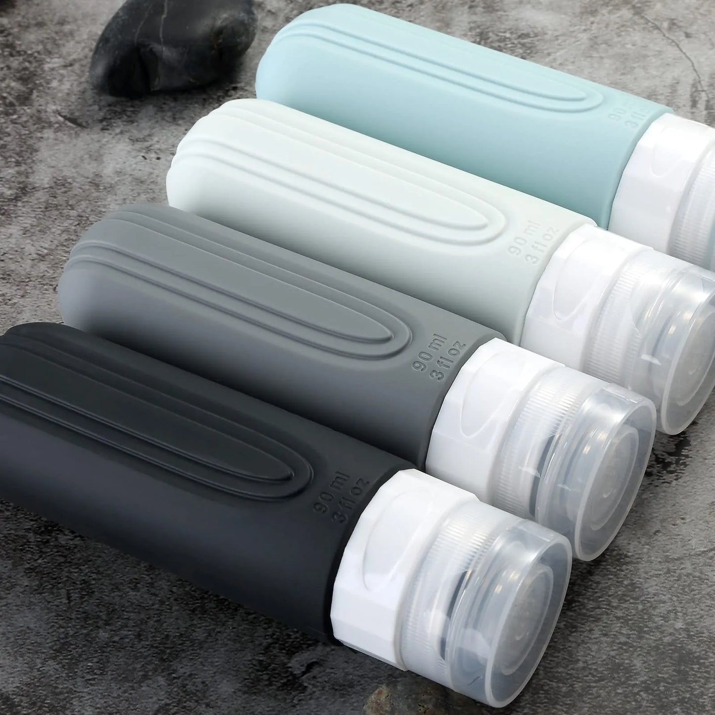 Silicone Travel Containers Refillable Cosmetics Bottles