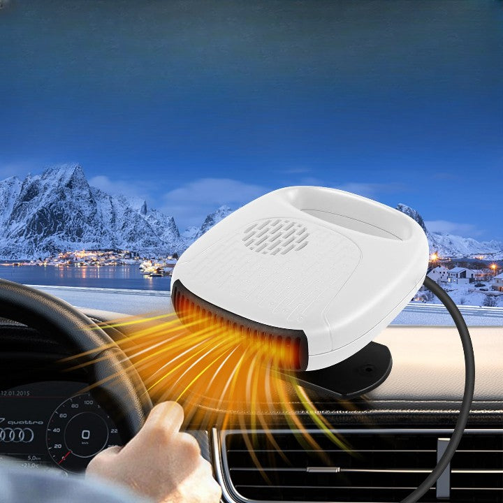 Travel-Sized Car Space Heater Portable Heater or Fan 12V