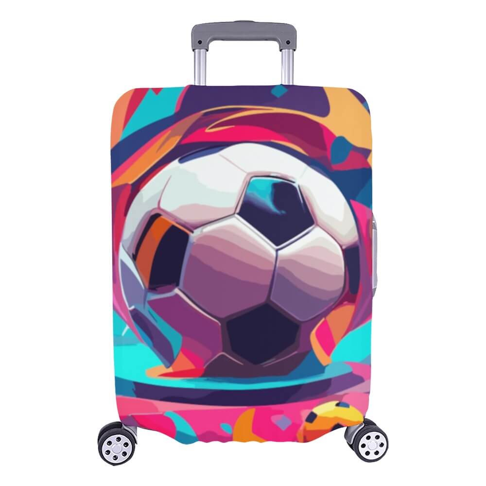 Vibrant Soccer Ball Luggage Cover | Suitcase Covers