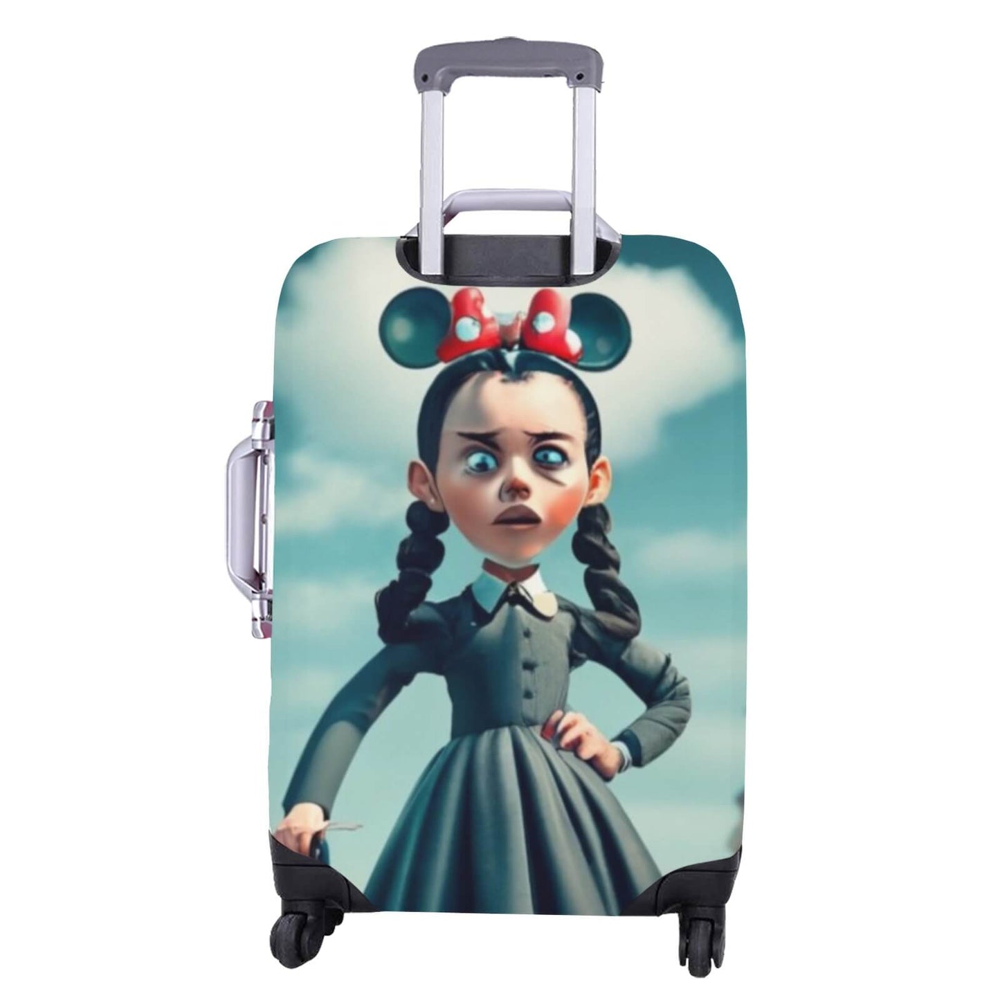 Wednesday Minnie Ears Luggage Cover | Suitcase Covers