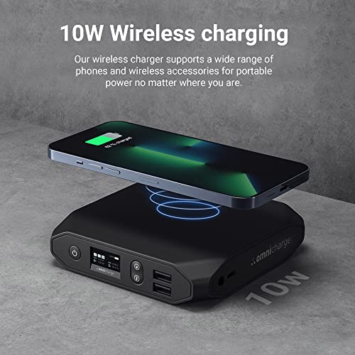 Omni 20+ 20000mah Laptop Power Bank Portable Charger | AC/DC/USB-C/Wireless Battery Backup for Laptops:MacBook Pro/Dell/Surface | Cameras:Canon/Nikon/DSLR/DJI Drones | Smart Devices:iPhone/Samsung