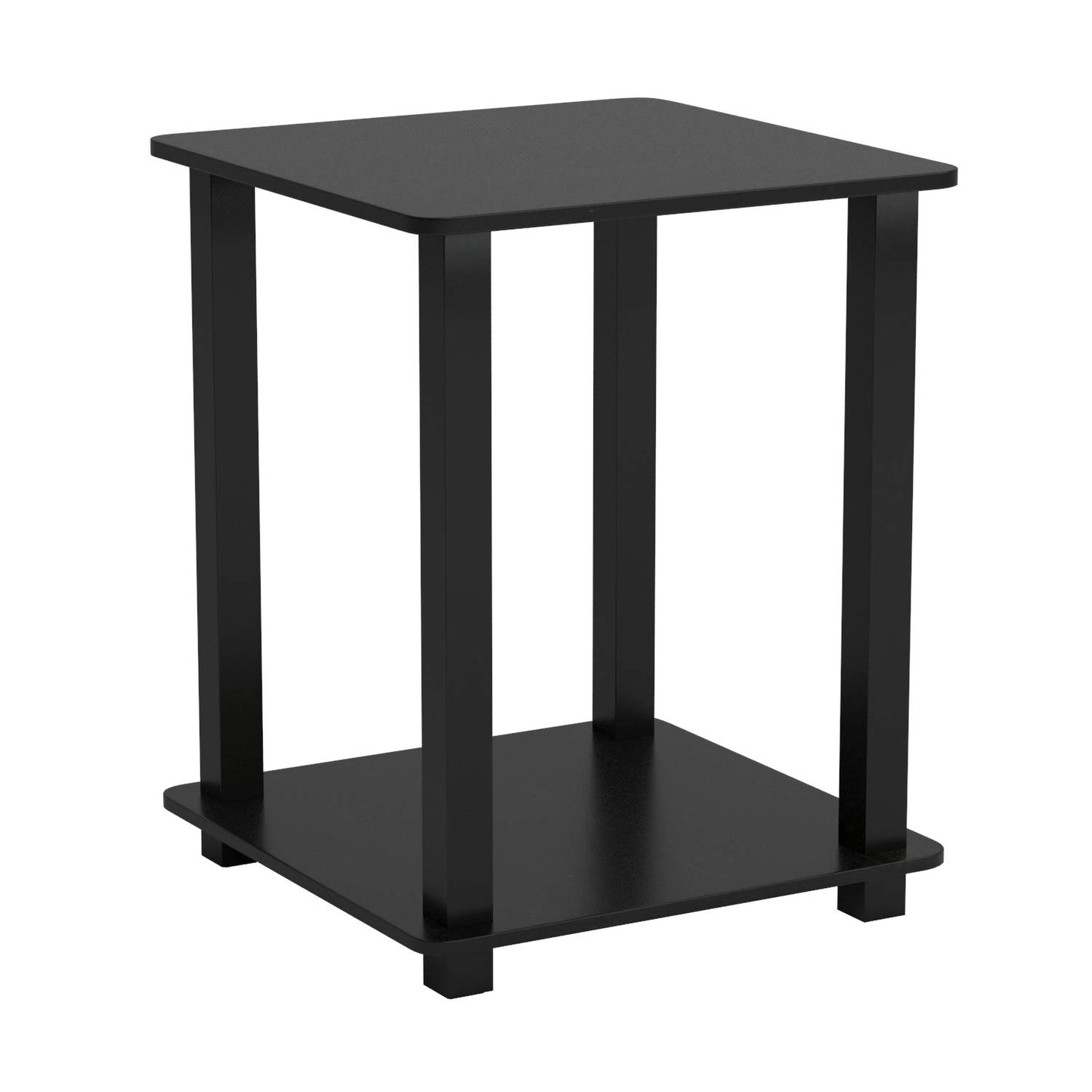 Furinno Simplistic End Table, Espresso/Black Furinno