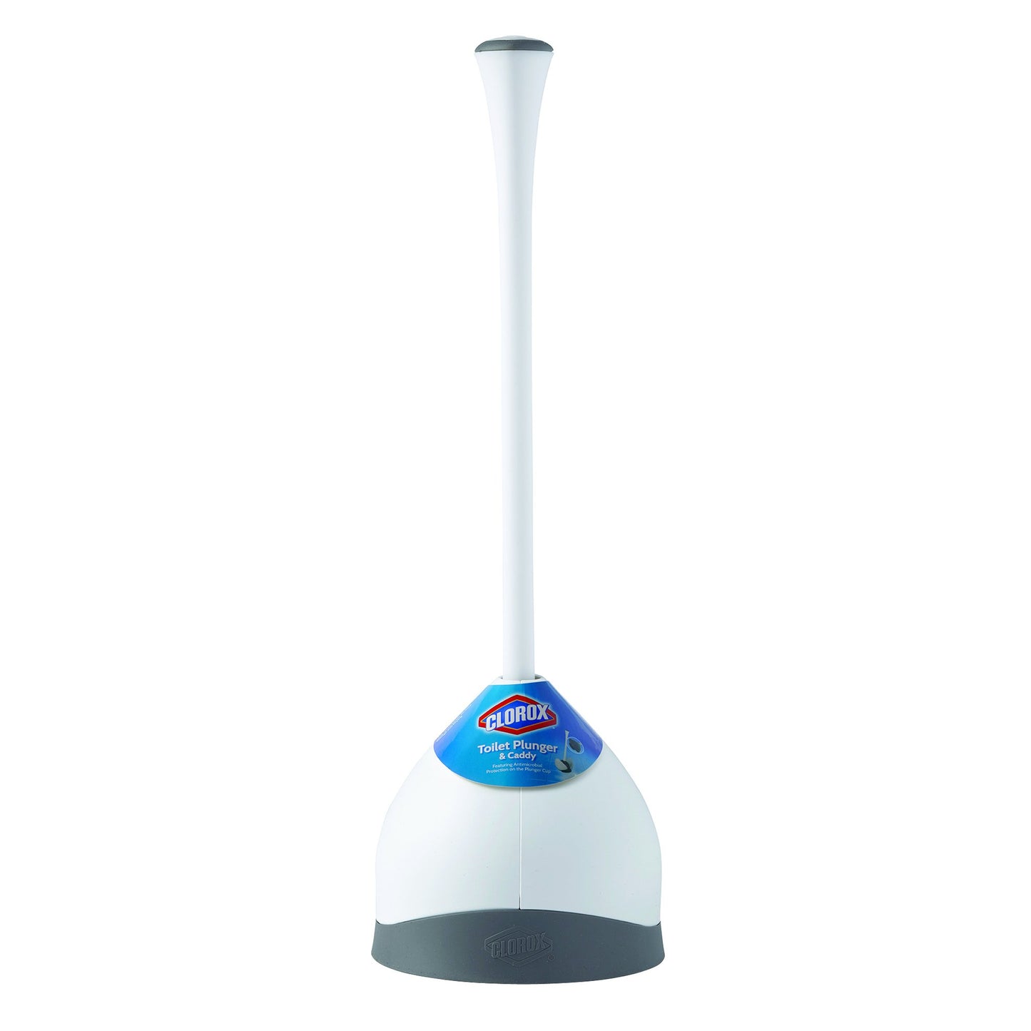 Clorox Toilet Plunger with Hideaway Storage Caddy
