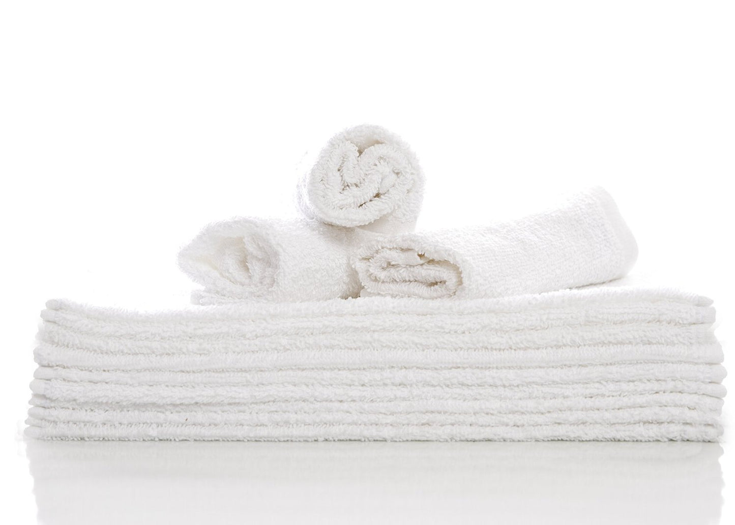 Wealuxe Cotton Washcloths - 24 Pack - White