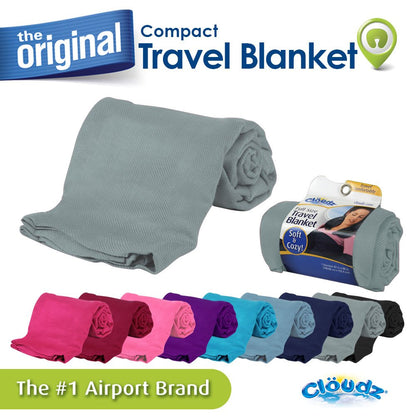 Cloudz Compact Travel Blanket - Charcoal