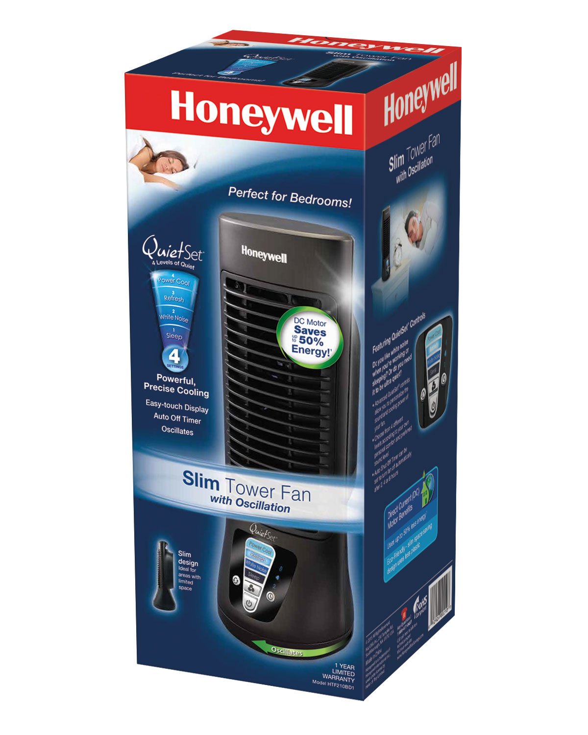HONEYWELL QuietSet Mini Tower Table Fan HONEYWELL
