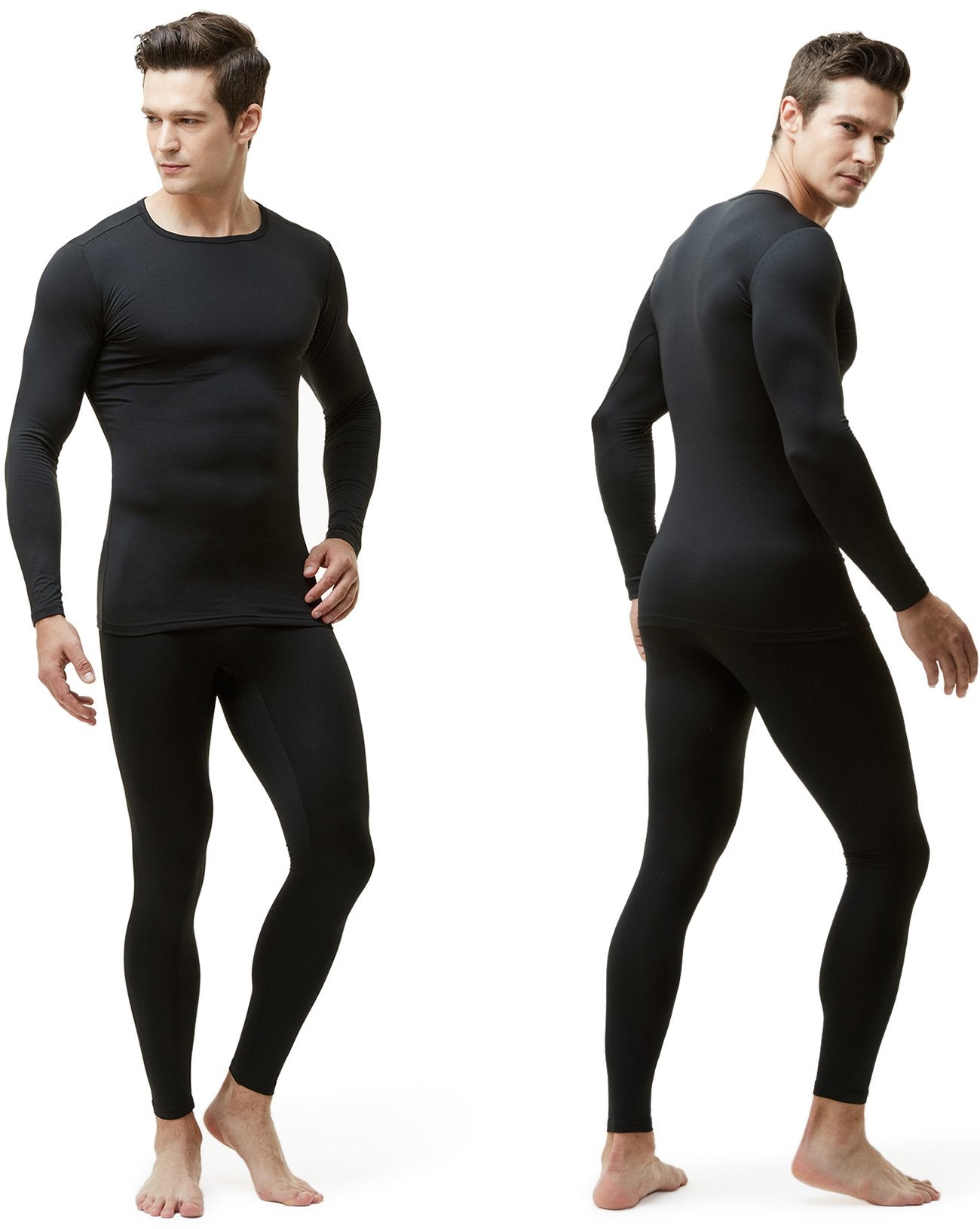 thumbnail image 2 of Whatchuseek2010 Men's Thermal Long Johns – Cotton Polyester Baselayer Top & Bottom 2 of 5