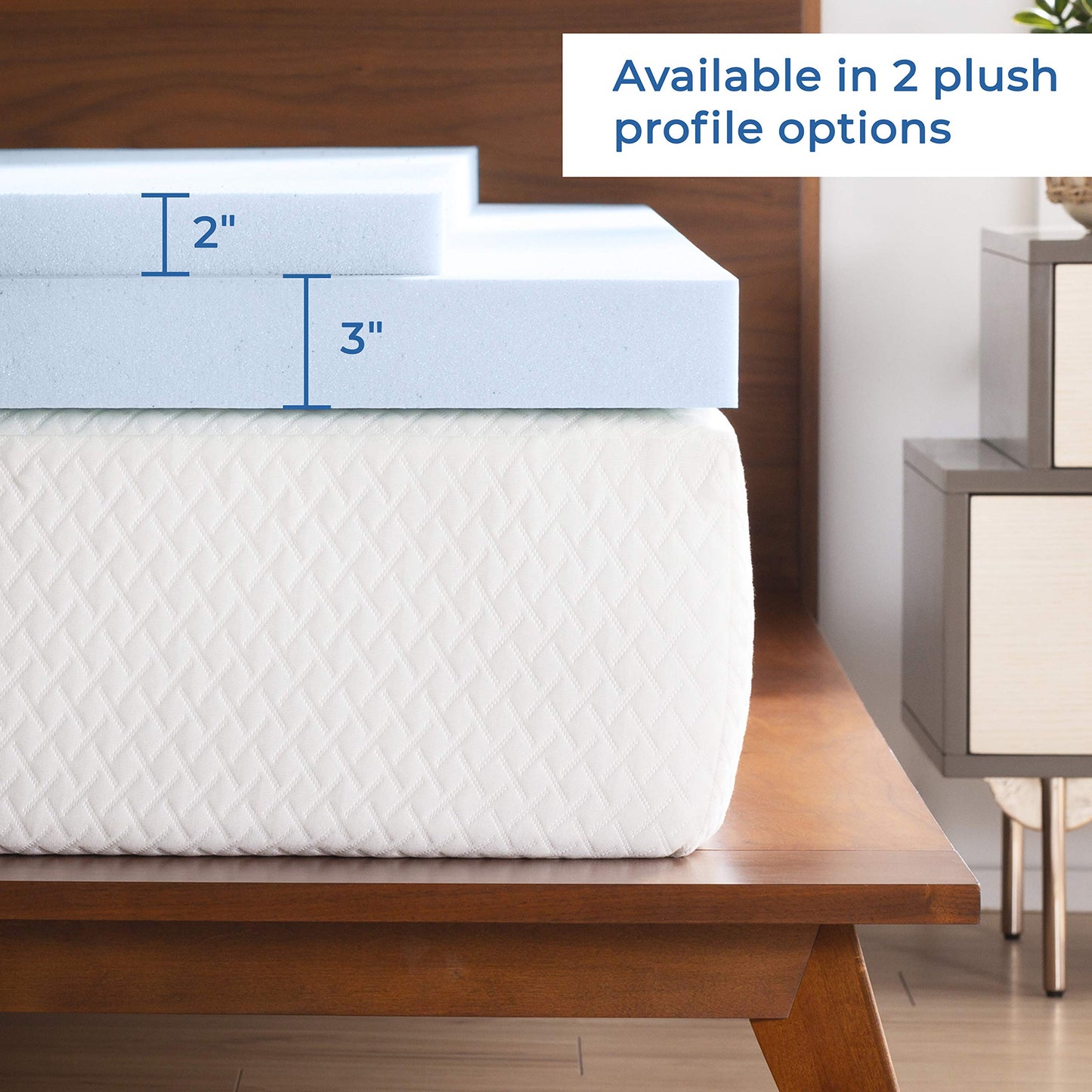 Linenspa's Gel Infused Memory Foam Mattress Topper Linenspa