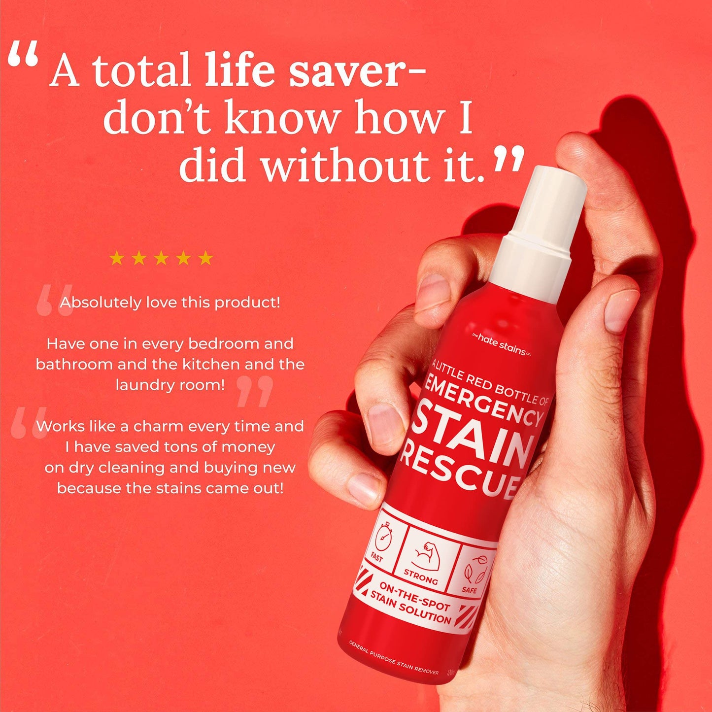 Miss Mouth's Messy Eater Stain Treater - Emergency Stain Rescue - Stain Remover Spray For Clothes - Chateau Spill Stain Remover Spray Starter Pack - Emergency Stain Remover for Clothes,Furniture, Ketchup, Wine, Travel Essentials