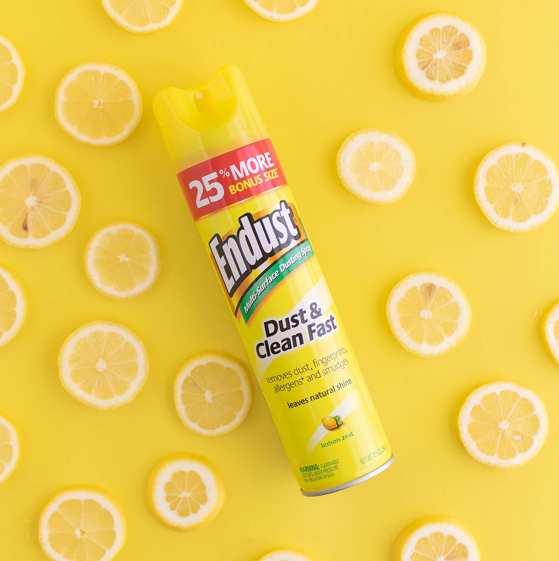 Endust Multi-Surface Dusting and Cleaning Spray, Lemon Zest, 2 Count Endust