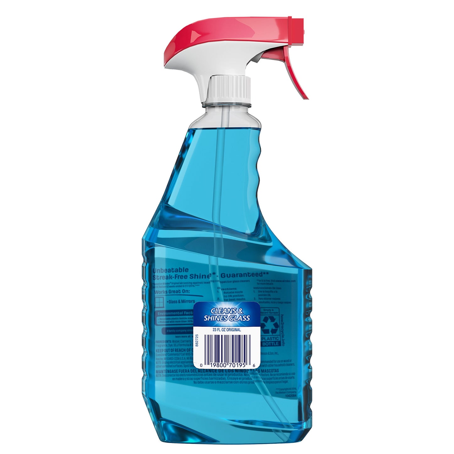 Windex Glass Cleaner Trigger Bottle, Original Blue, 23 fl oz Windex