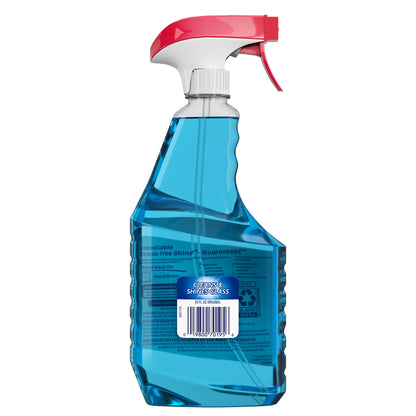 Windex Glass Cleaner Trigger Bottle, Original Blue, 23 fl oz Windex
