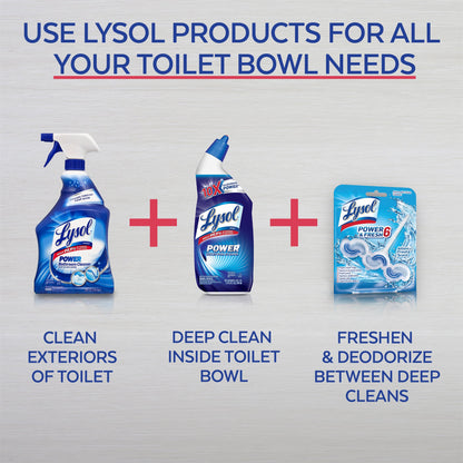 Lysol Power Toilet Bowl Cleaner, 10x Cleaning Power, 3 Count