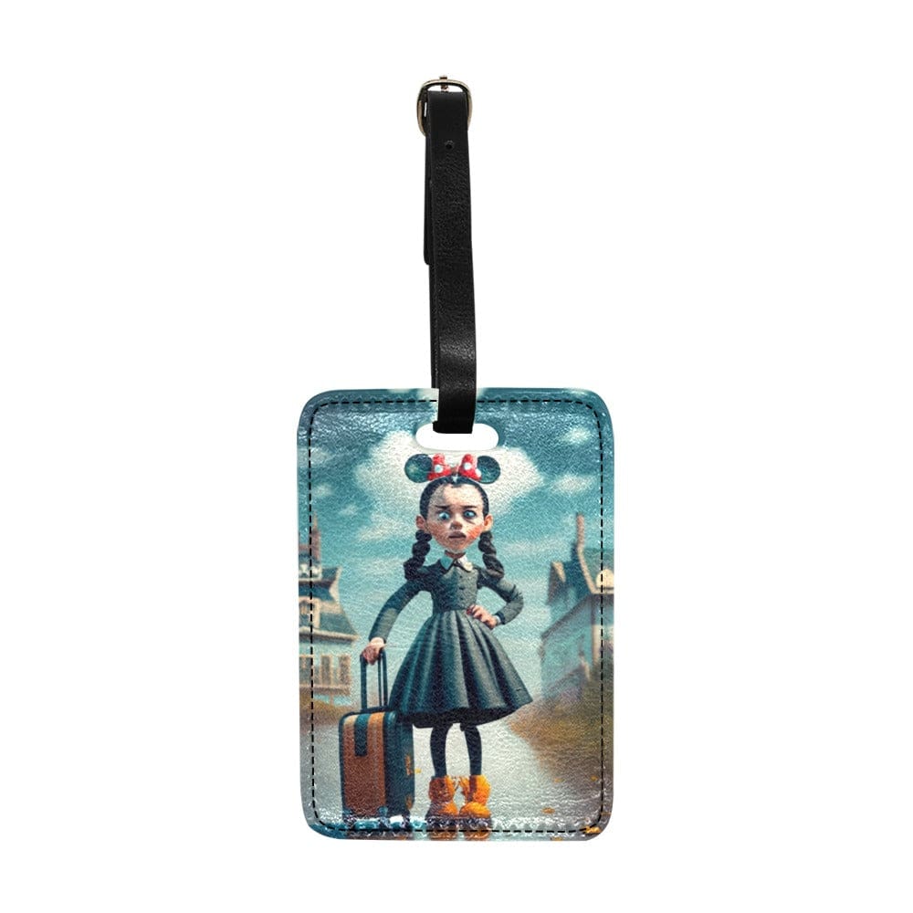 Wednesday Minnie Ears Luggage Tag