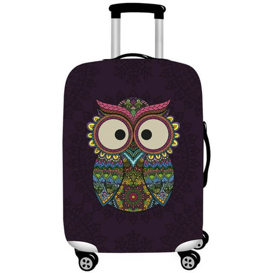Sugar Skull Owl | Standard Design | Luggage Suitcase Protective Cover Encompass RL
