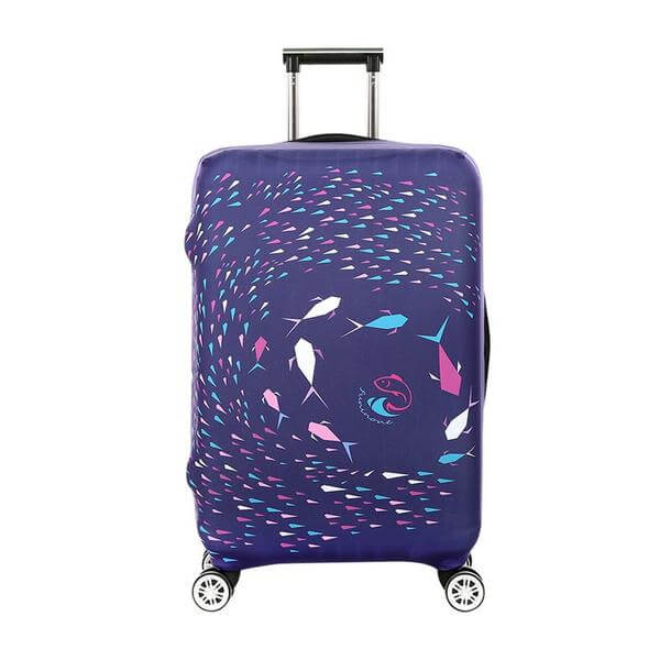 Purple Fish Art Standard Luggage Suitcase Protective Cover – Encompass RL