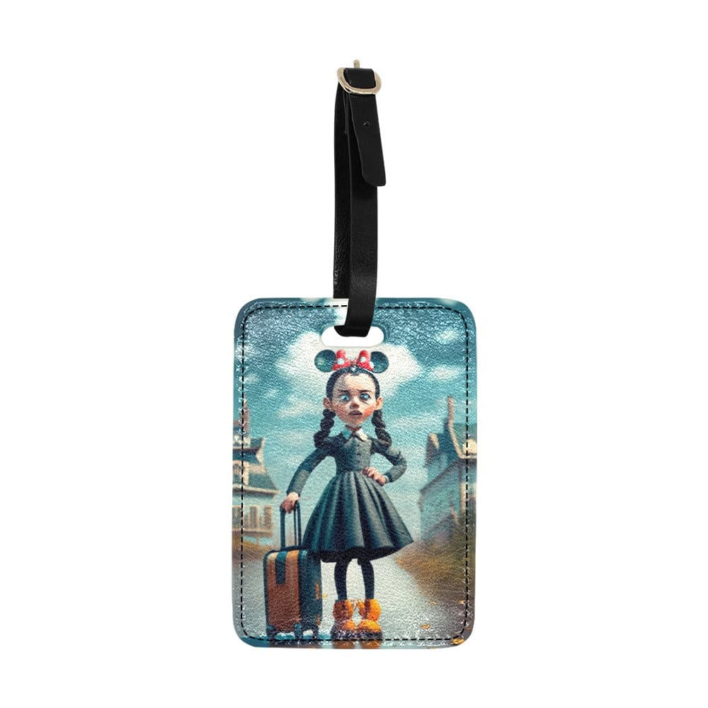 Wednesday Minnie Ears Luggage Tag