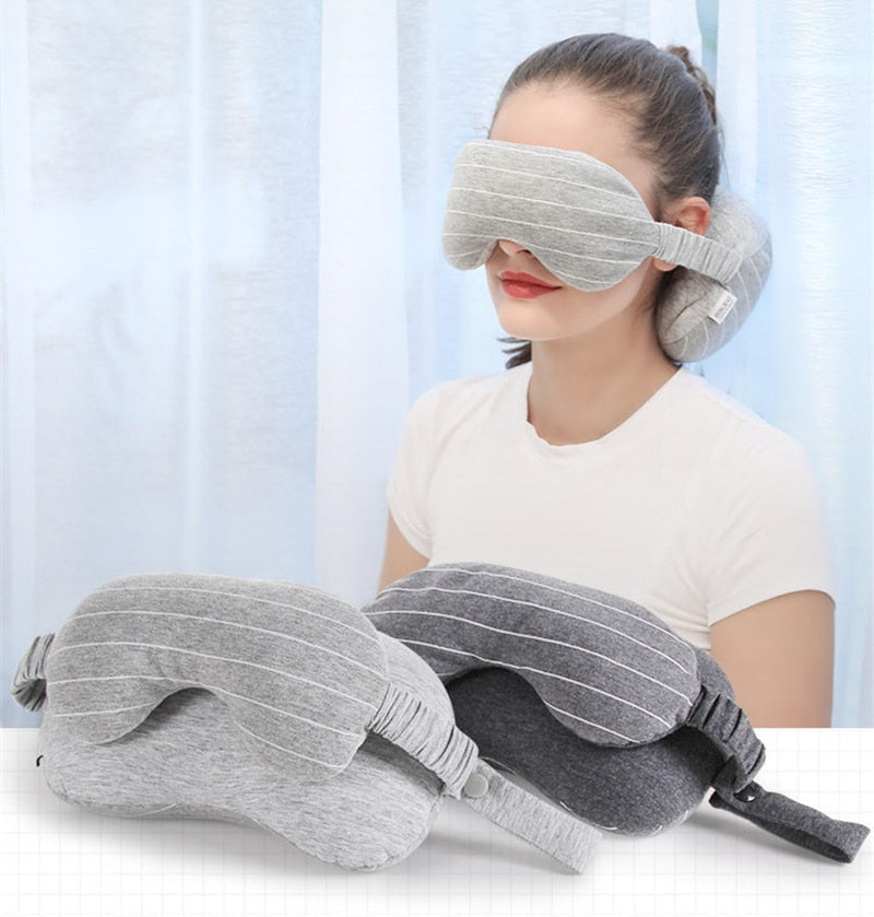 2 in 1 Eye Mask & Neck Support Travel Pillow Encompass RL