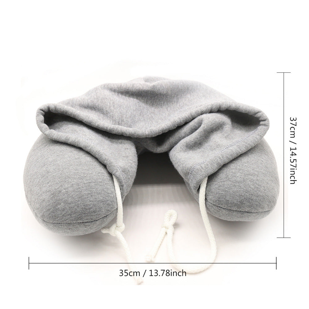 Memory Foam Hooded Pillow | Hoodie Travel Neck Pillow Encompass RL