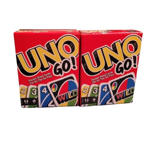 UNO GO! Pocket-Sized Travel Cards | Mini Playing Cards for Fun on the Go Mattel