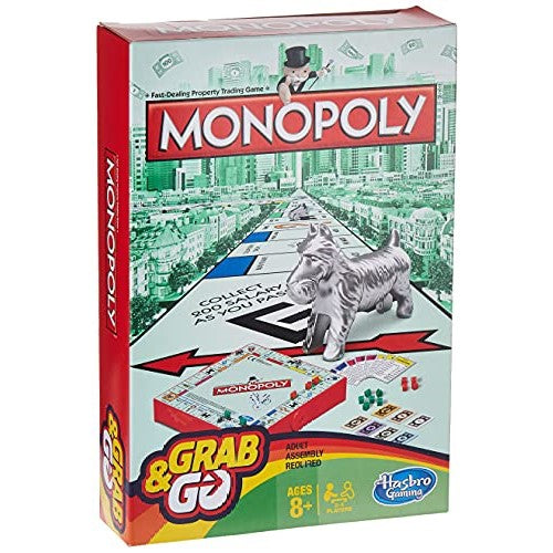 Monopoly Grab & Go Game | Travel-Sized Fun for the Journey