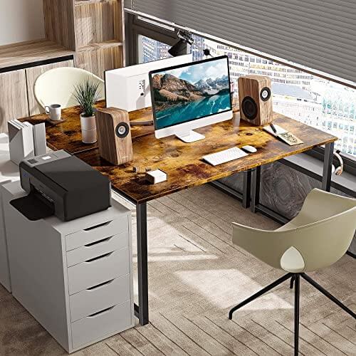 Coleshome 47 inch Modern Computer Desk Simple Sturdy Desk