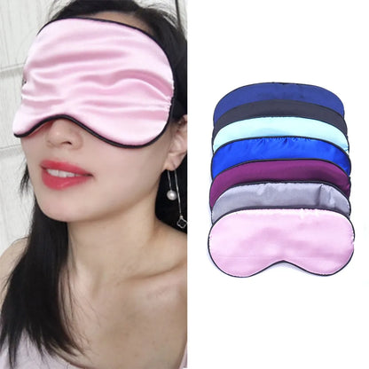 Pure Silk Sleep Eye Mask | Travel Relax Aid | Blindfold Comfort Encompass RL