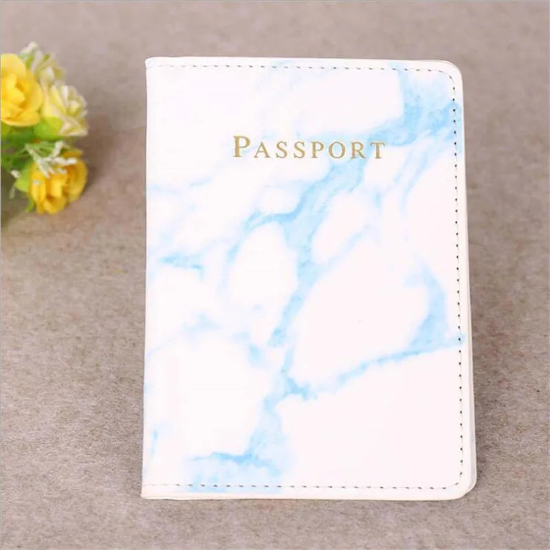 Vintage Marble Passport Holder | PU Leather Travel Wallet Case Encompass RL