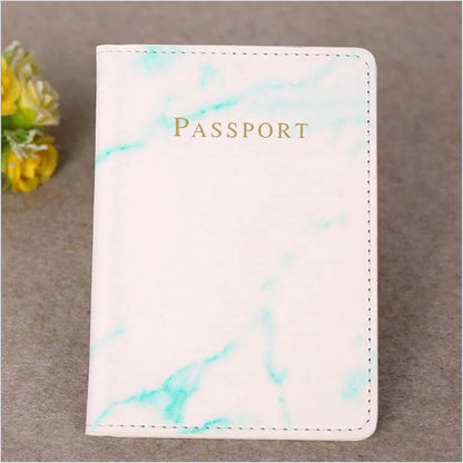 Vintage Marble Passport Holder | PU Leather Travel Wallet Case Encompass RL