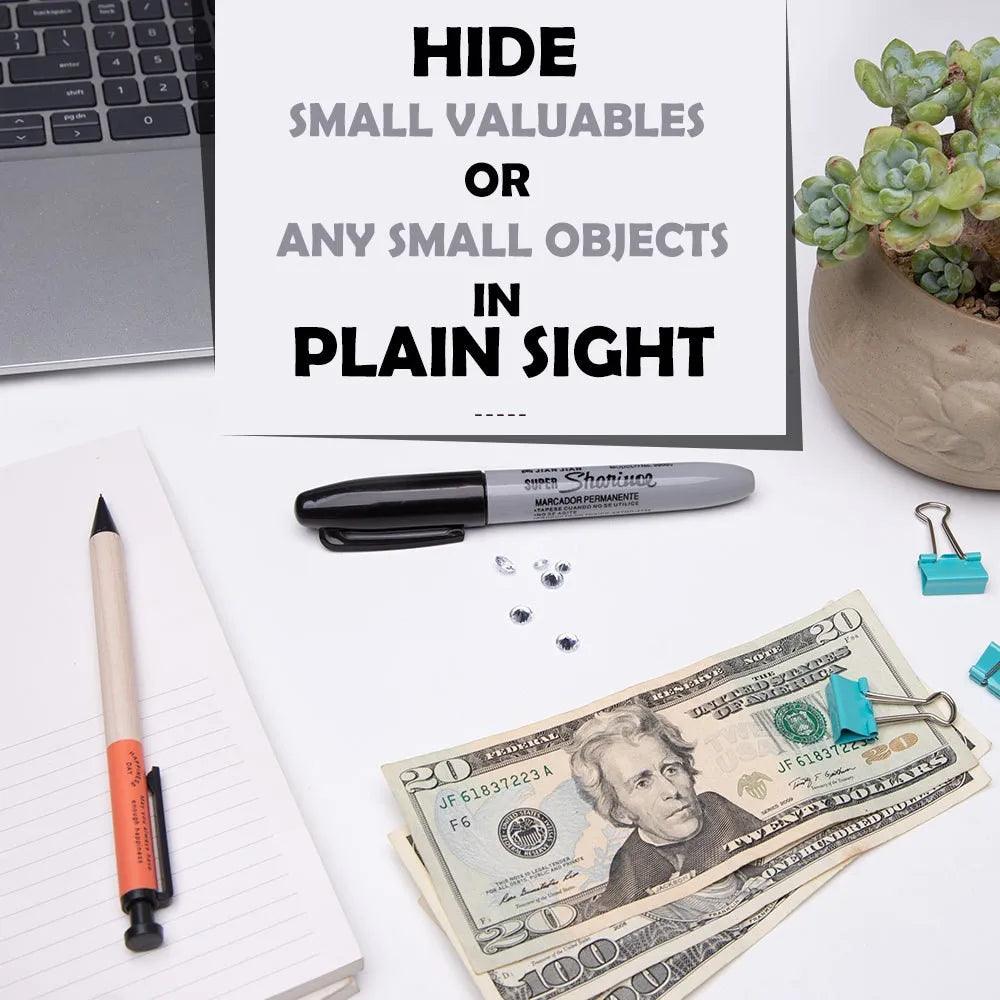 Hidden Compartment Marker Diversion Safe – Travel Cash & Valuables Stash