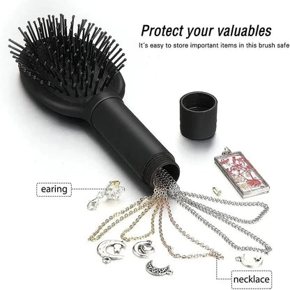 Hidden Compartment Hair Brush – Travel Diversion Safe for Cash, Jewelry & Small Valuables