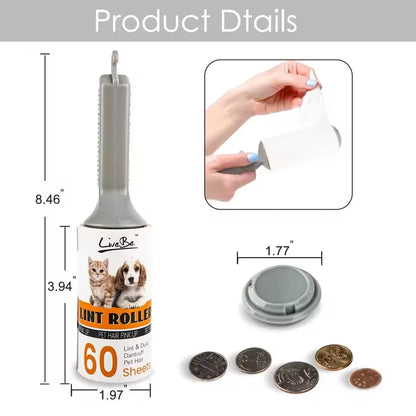 Travel Lint Roller Diversion Safe with Hidden Compartment