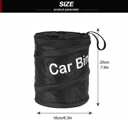 Collapsible Car Trash Can Mini Vehicle Garbage Can