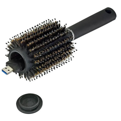 Hidden Compartment Hairbrush Travel Diversion Safe for Cash & Valuables