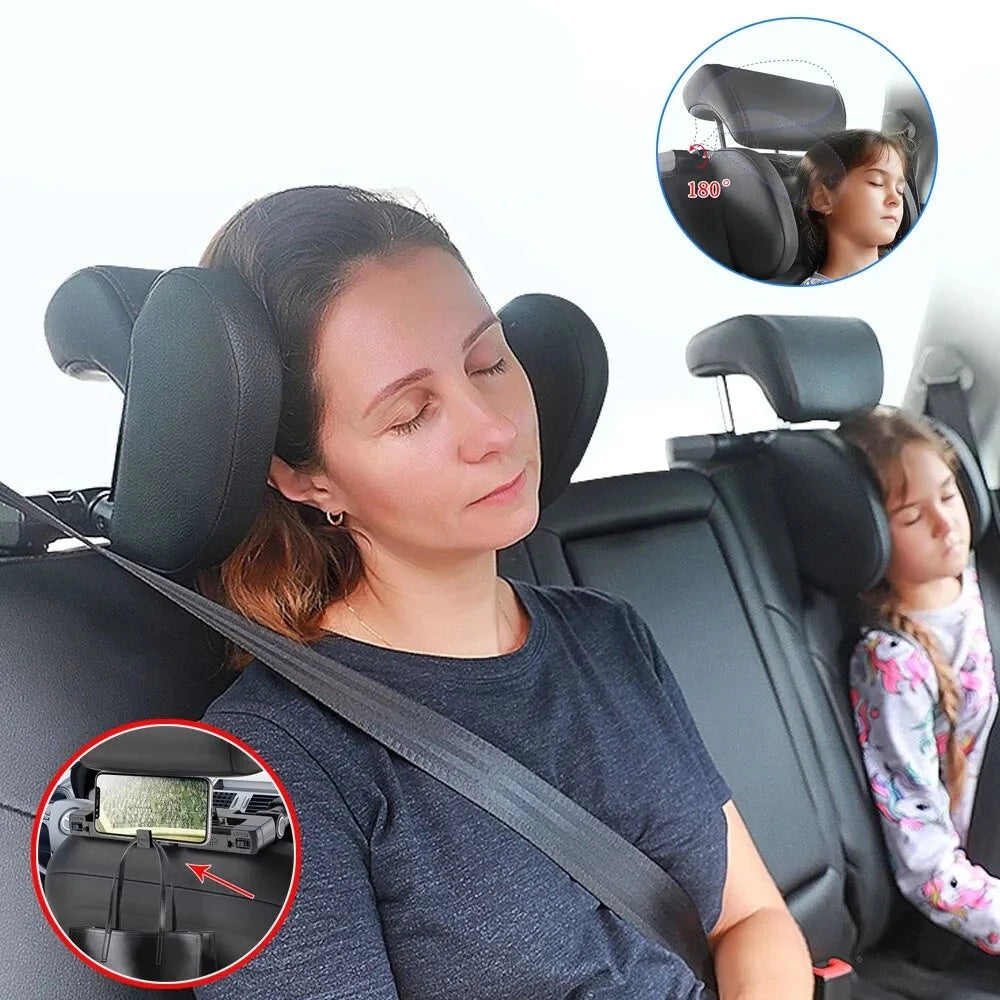 Car Seat Headrest Pillow | Travel Rest Sleeping Support | U-Shaped Pillow for Kids Encompass RL