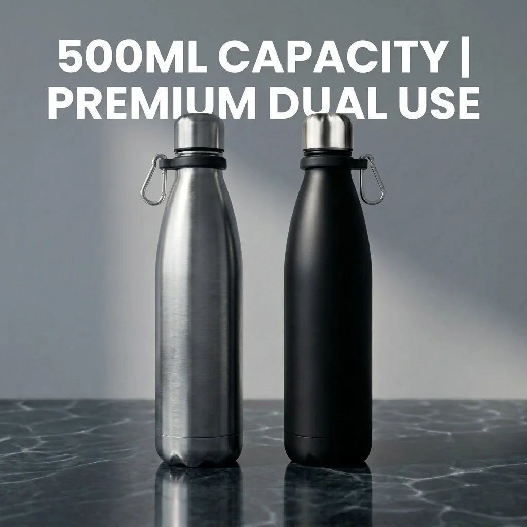 Travel Water Bottle with Hidden Compartment for Cash & Valuables