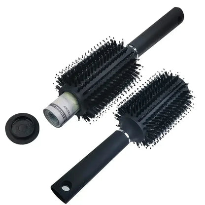 Hidden Compartment Hairbrush Travel Diversion Safe for Cash & Valuables
